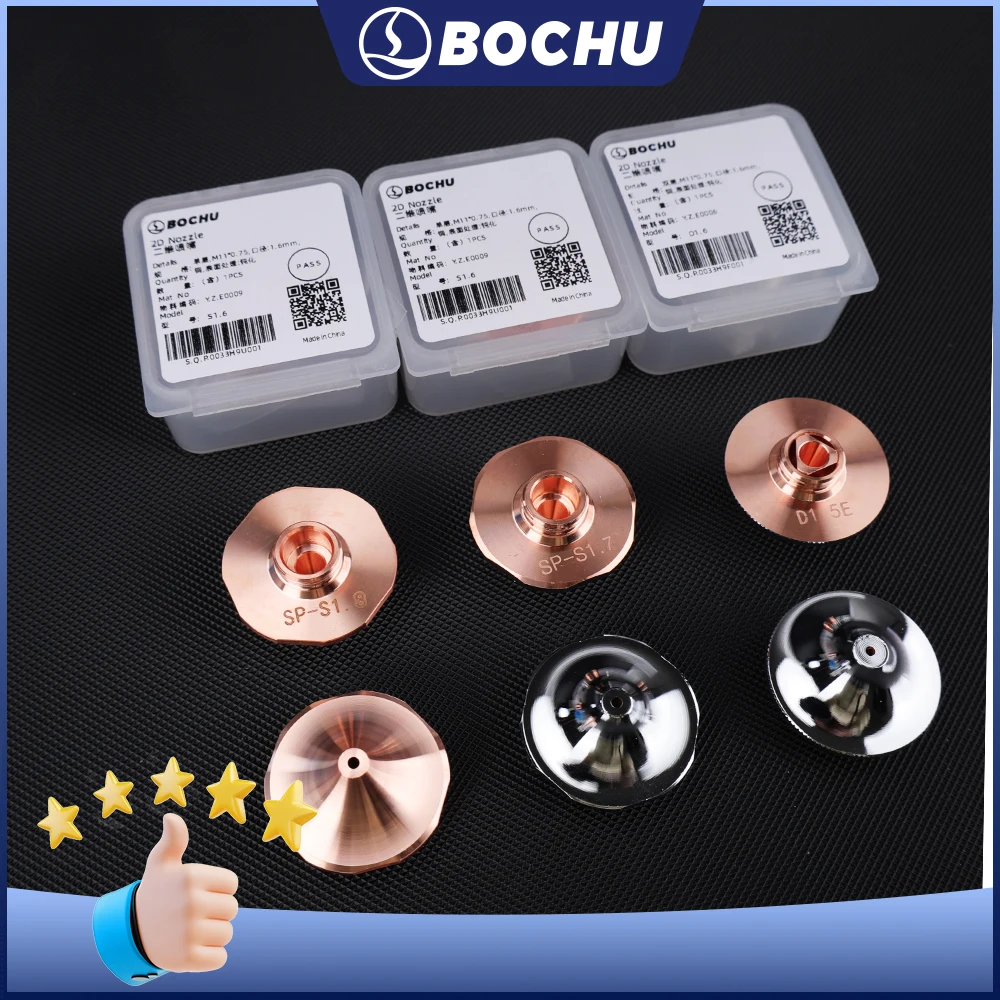 Оригинальные сопла BOCI BOCHU D28 M11 (одинарные/двойные, 2D) M11*0.75 HS SP-S SP-F для лазерной резки с функцией бустера
Оригинальные сопла BOCI BOCHU D28 M11 (одинарные/двойные, 2D) M11*0.75 HS SP-S SP-F для лазерной резки с функцией бустера
