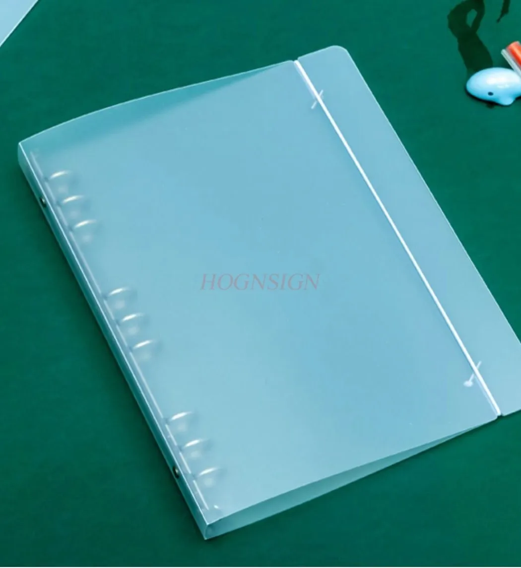 Porous loose leaf notebook, detachable, perforated, transparent, office folder shell, exam paper clip, notebook
Porous loose leaf notebook, detachable, perforated, transparent, office folder shell, exam paper clip, notebook