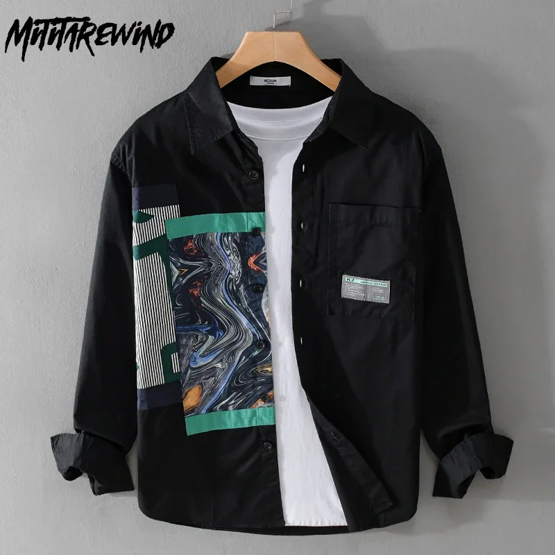 Abstract Printed Long Sleeve Shirts Male Spring Streetwear Men Loose Fashion New Tops Spliced Shirts Personality Casual Clothing
Abstract Printed Long Sleeve Shirts Male Spring Streetwear Men Loose Fashion New Tops Spliced Shirts Personality Casual Clothing