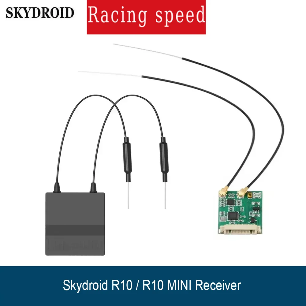 Skydroid R10 and R10 Mini Receiver, Compatible with T12 T10 SG12 Radio Transmitter, RC Drone UAV Replacement Accessories Parts
Skydroid R10 and R10 Mini Receiver, Compatible with T12 T10 SG12 Radio Transmitter, RC Drone UAV Replacement Accessories Parts