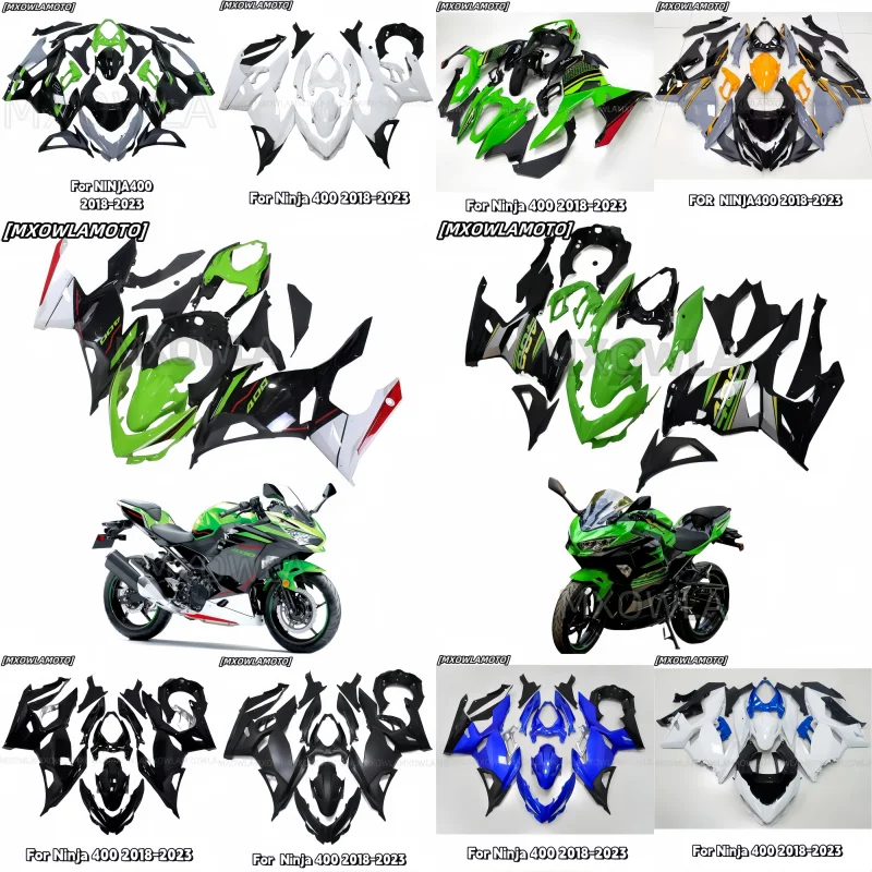 Green Blue Orange Red Motorcycle Full Fairing Kits for Ninja400 2018-2023 Fit NINJA 400 EX400 Bodywork Cowling Injection
Green Blue Orange Red Motorcycle Full Fairing Kits for Ninja400 2018-2023 Fit NINJA 400 EX400 Bodywork Cowling Injection