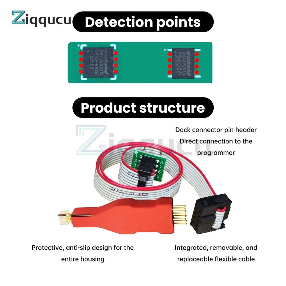 USON8 XSON8 Non-Disassembly Chip Spring Pin Test Probe Programmer for Hard Drive Data Recovery and E-Flash Programming
USON8 XSON8 Non-Disassembly Chip Spring Pin Test Probe Programmer for Hard Drive Data Recovery and E-Flash Programming