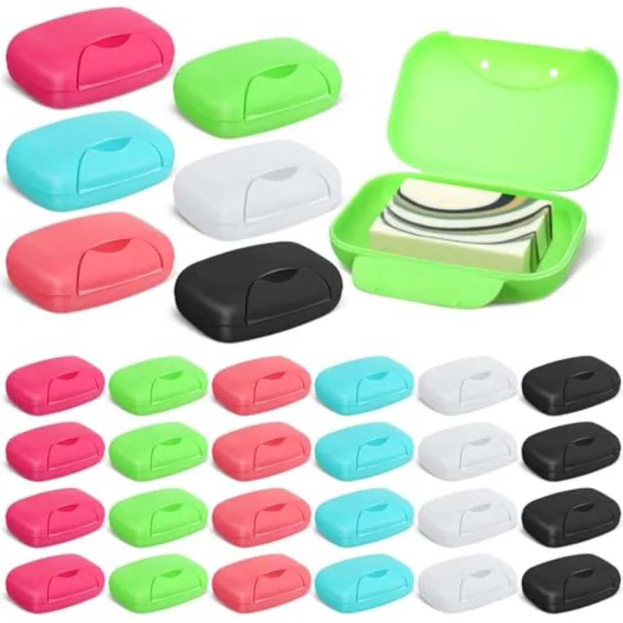 30 Pcs Soap Box Holder Bulk Portable Travel Soap Dish Case Plastic Leakproof Container for Home Bathroom Outdoor Camping Hiking
30 Pcs Soap Box Holder Bulk Portable Travel Soap Dish Case Plastic Leakproof Container for Home Bathroom Outdoor Camping Hiking