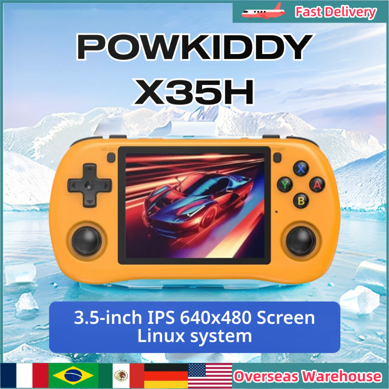 POWKIDDY X35H Retro Video Handheld Game Console 3.5 Inch 4:3 IPS Screen Console linux System Children's Gifts 3000mAh Battery
POWKIDDY X35H Retro Video Handheld Game Console 3.5 Inch 4:3 IPS Screen Console linux System Children's Gifts 3000mAh Battery