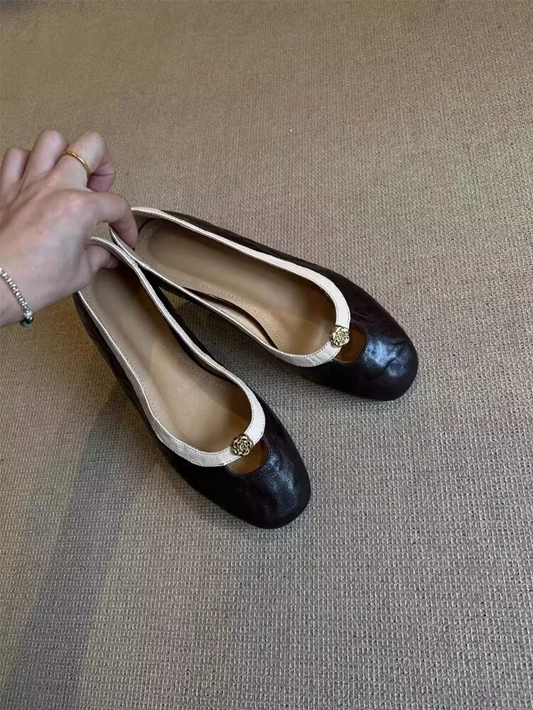 Женские туфли Мэри Джейн из овечьей кожи, ретро-стиль, без застежек, с круглым носком, с камелиями, удобные, модные, повседневные
Женские туфли Мэри Джейн из овечьей кожи, ретро-стиль, без застежек, с круглым носком, с камелиями, удобные, модные, повседневные