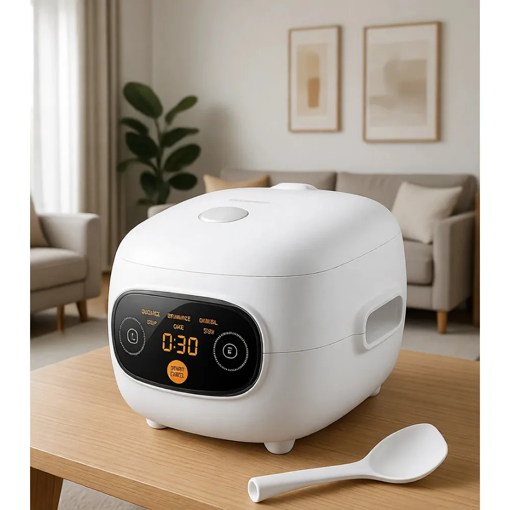 Compact Mini Rice Cooker 4 Cups Cooked Portable Nonstick 24H Delay Timer 6 Functions Fast Brown White Oatmeal
Compact Mini Rice Cooker 4 Cups Cooked Portable Nonstick 24H Delay Timer 6 Functions Fast Brown White Oatmeal