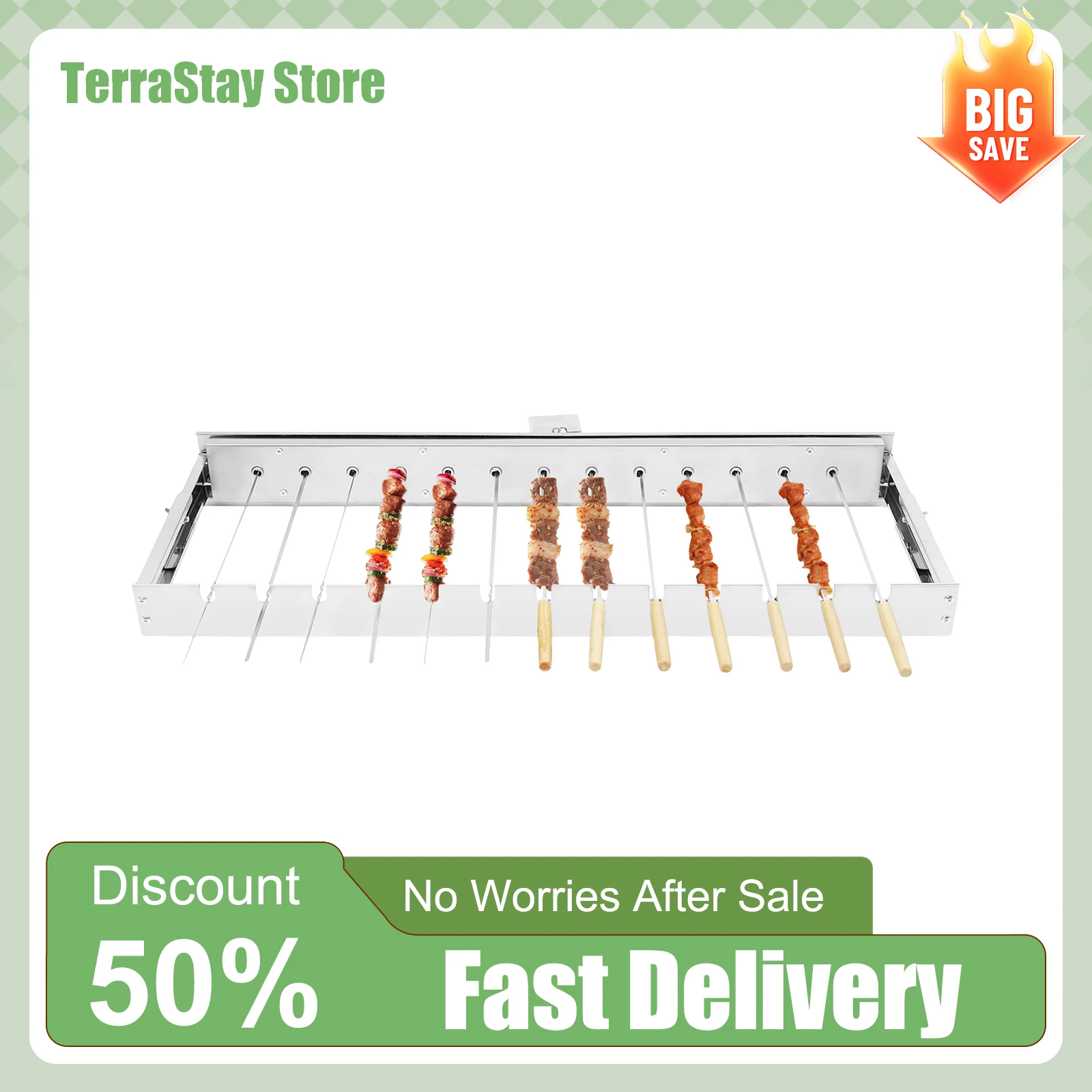 Adjustable 16-30cm Width Automatic Rotating Grill Rack for 6.3-11in Ovens Hands-Free BBQ Turning for Perfect Even Cooking
Adjustable 16-30cm Width Automatic Rotating Grill Rack for 6.3-11in Ovens Hands-Free BBQ Turning for Perfect Even Cooking