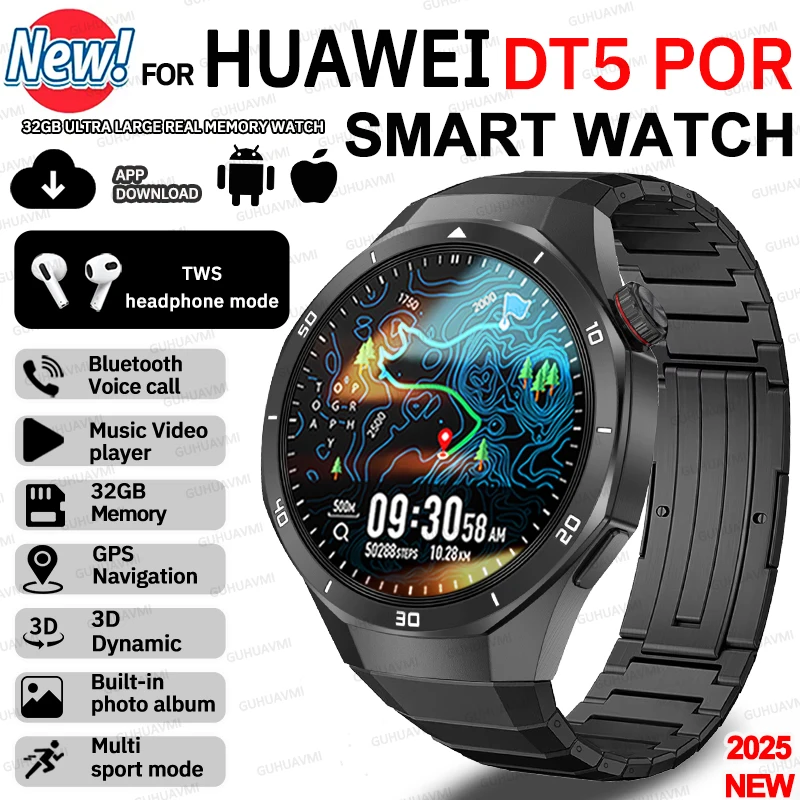 2025 для HUAWEI 32 ГБ Супер большая память Смарт-часы Приложение Загрузка 3D-меню GPS-навигация Видеоотверстие Фитнес Спорт HD Вызов Часы
2025 для HUAWEI 32 ГБ Супер большая память Смарт-часы Приложение Загрузка 3D-меню GPS-навигация Видеоотверстие Фитнес Спорт HD Вызов Часы