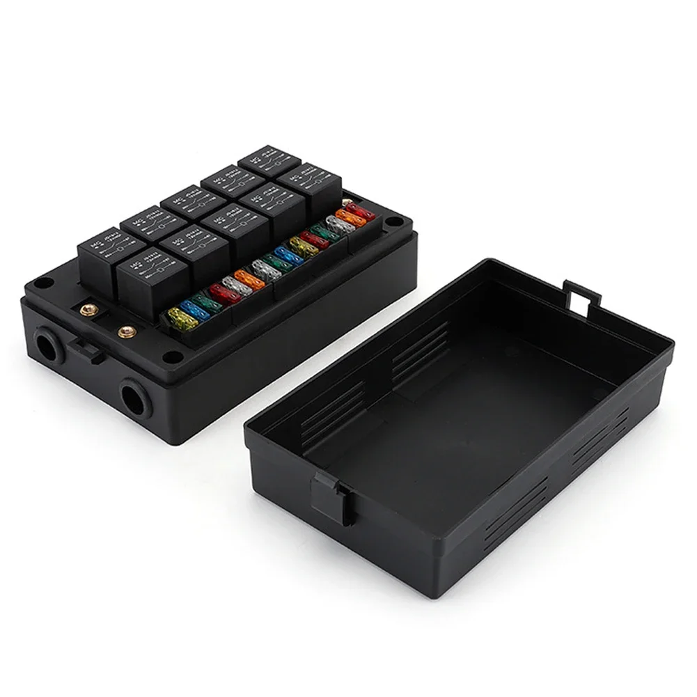 Для автомобильной морской лодки, кемпера, фургона, 12 В, 24 В постоянного тока, 15-контактный блок реле предохранителей с 10 реле 40 А, блок предохранителей 4-контактных или 5-контактных реле
Для автомобильной морской лодки, кемпера, фургона, 12 В, 24 В постоянного тока, 15-контактный блок реле предохранителей с 10 реле 40 А, блок предохранителей 4-контактных или 5-контактных реле