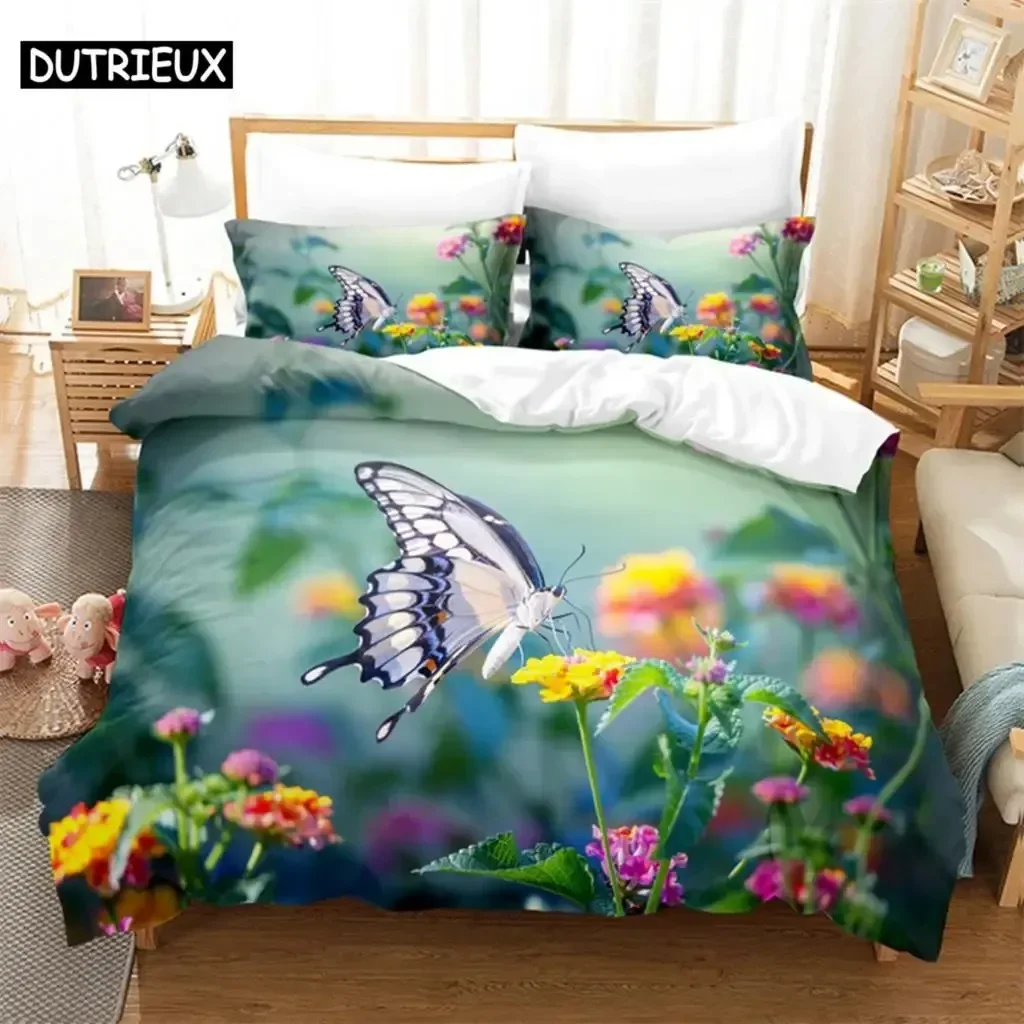 Flower Butterfly Bedding Set Duvet Cover Set 3d Bedding Digital Printing Bed Linen Queen Size Bedding Set Fashion Design
Flower Butterfly Bedding Set Duvet Cover Set 3d Bedding Digital Printing Bed Linen Queen Size Bedding Set Fashion Design