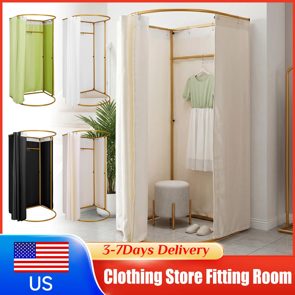 Mobile Simple Fitting Room Curtain Rail Rack Modern Metal Storage Holders Clothing Store Dressing Room Display Stand Accessories
Mobile Simple Fitting Room Curtain Rail Rack Modern Metal Storage Holders Clothing Store Dressing Room Display Stand Accessories