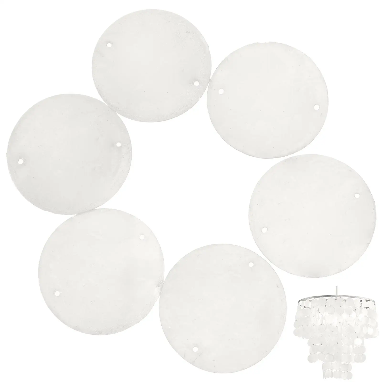 100 Pcs White 5cm Double Hole Round Shell Slices DIY Craft Accessories Jewelry Making Shells Decorations
100 Pcs White 5cm Double Hole Round Shell Slices DIY Craft Accessories Jewelry Making Shells Decorations