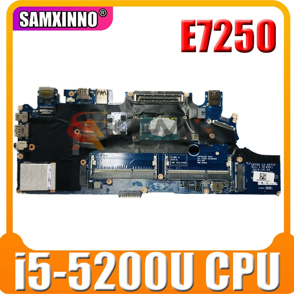 For DELL Latitude E7250 7250 Laptop Motherboard LA-A971P 02PVP8 0G9CNK 0TPHC4 i3 i5 i7 5th Gen Notebook Mainboard Tested OK
For DELL Latitude E7250 7250 Laptop Motherboard LA-A971P 02PVP8 0G9CNK 0TPHC4 i3 i5 i7 5th Gen Notebook Mainboard Tested OK