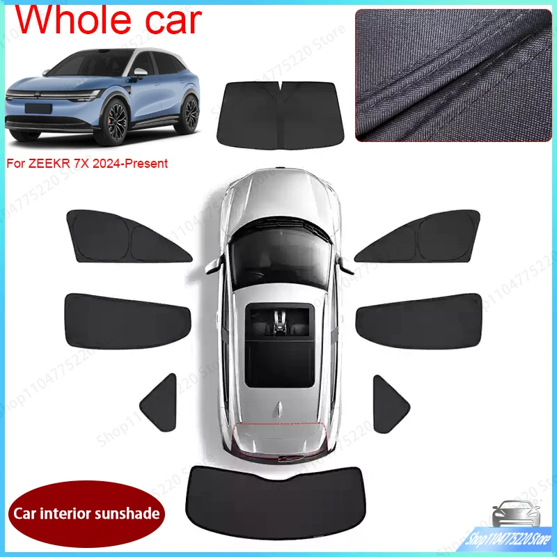 Car Black Window Privacy Sunshade For ZEEKR 7X 2024-Present Auto Anti-UV Heat Insulation Protect Cover Interior Accessory
Car Black Window Privacy Sunshade For ZEEKR 7X 2024-Present Auto Anti-UV Heat Insulation Protect Cover Interior Accessory