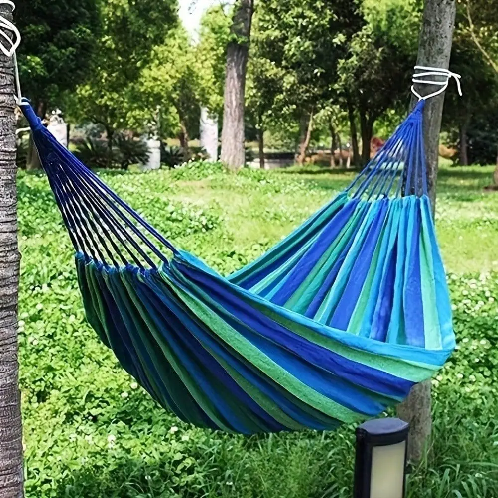 Person Hammock Indoor Outdoor Portable Hammock Includes Hanging Ropes, Storage Bag, Suitable For Camping, Travel And Hiking Han
Person Hammock Indoor Outdoor Portable Hammock Includes Hanging Ropes, Storage Bag, Suitable For Camping, Travel And Hiking Han