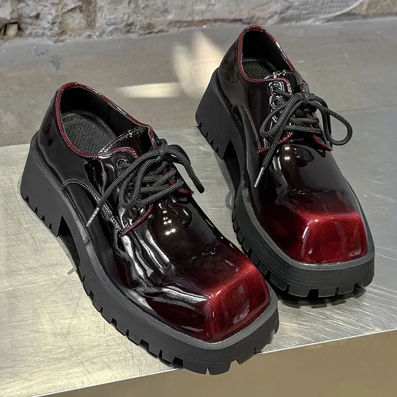Trendy Men's Work Shoes Heightening Thick Bottom Commute Vintage Color Worn Wide Foot Big Head Leather Shoes
Trendy Men's Work Shoes Heightening Thick Bottom Commute Vintage Color Worn Wide Foot Big Head Leather Shoes