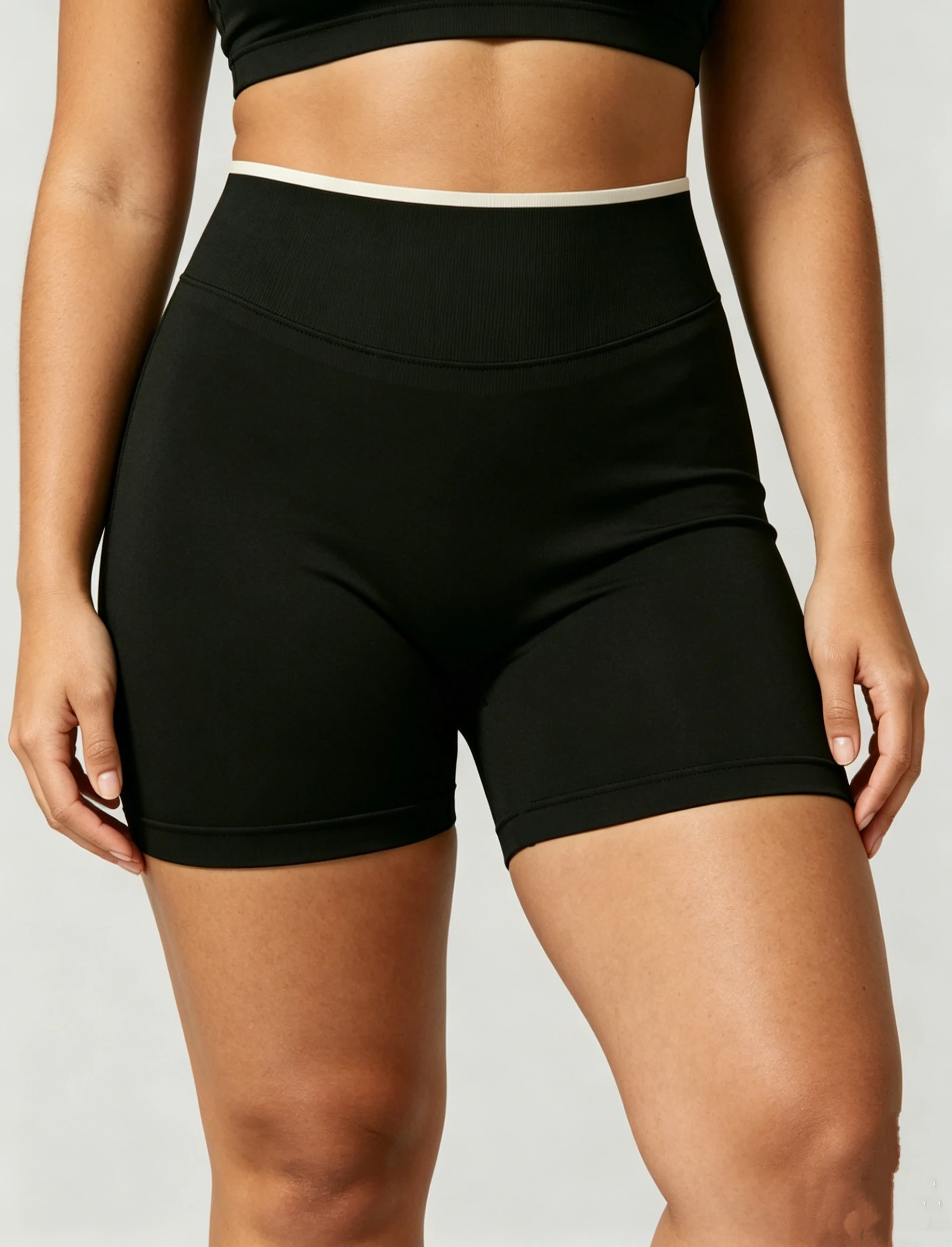 High Waist Yoga Shorts for Women Contrast White Waistband Butt Lifting Workout Biker Shorts Gym Fitness Running Tight Shorts
High Waist Yoga Shorts for Women Contrast White Waistband Butt Lifting Workout Biker Shorts Gym Fitness Running Tight Shorts