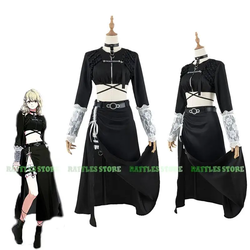Azusawa Kohane khn Cosplay Costume Wig Black Dress Project Sekai Colorful Stage Outfit Anime Halloween Party Women Sexy Cool Set
Azusawa Kohane khn Cosplay Costume Wig Black Dress Project Sekai Colorful Stage Outfit Anime Halloween Party Women Sexy Cool Set