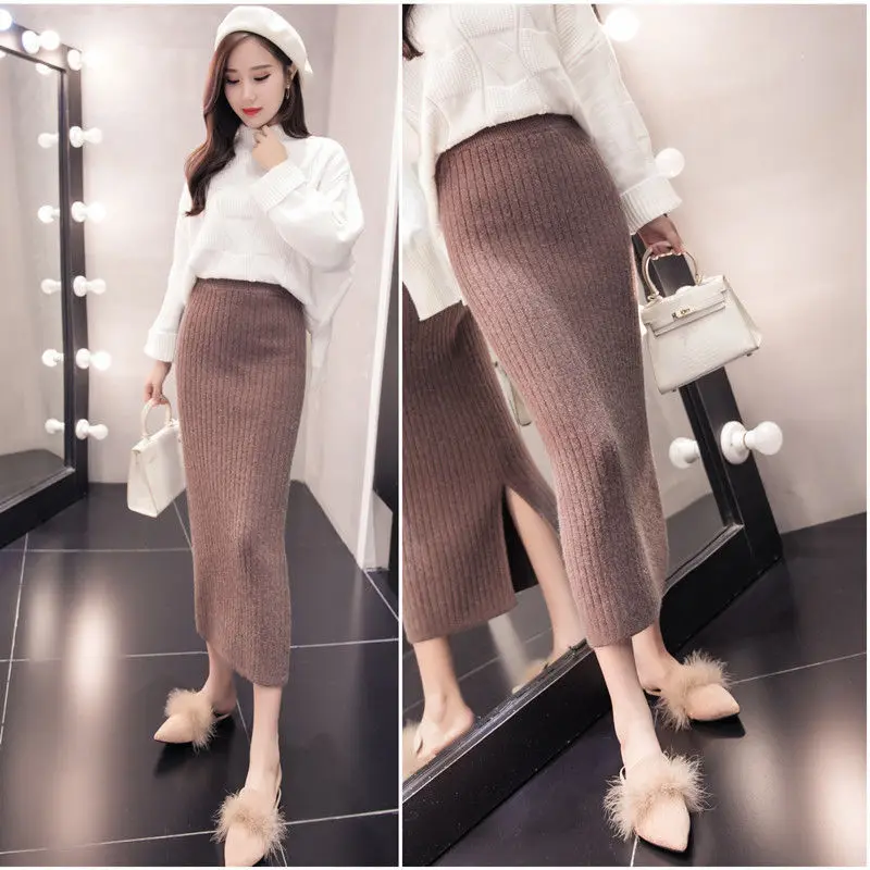 2024 New Women Knitted Screw Thread Solid Color Knitting Skirts Fashion High Waist Dress Female Classic Skirt T785
2024 New Women Knitted Screw Thread Solid Color Knitting Skirts Fashion High Waist Dress Female Classic Skirt T785