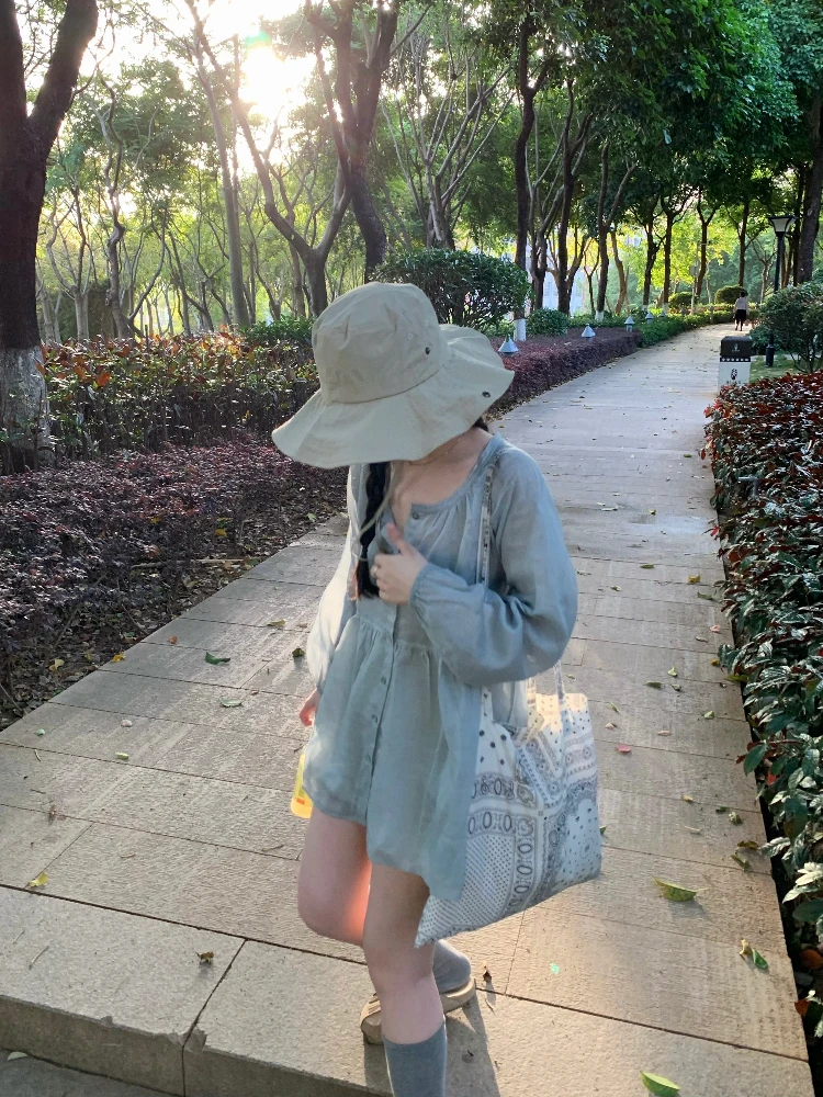 Uungu Water Blue Sun Protection Silk Fiber Doll irt Loose Fit Breathable Long Sve round Ne Pure Color Women's...
Uungu Water Blue Sun Protection Silk Fiber Doll irt Loose Fit Breathable Long Sve round Ne Pure Color Women's...