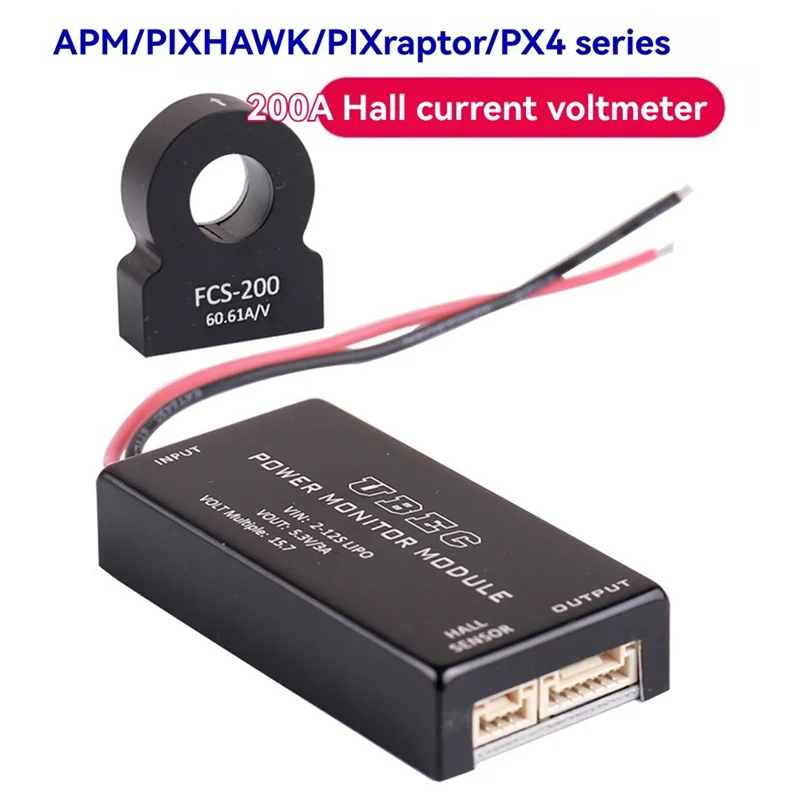 Ingenious-For PIXHAWK/Pixraptor/PX4 Series Power Monitor Module With Hall Sensor 200A High Voltage 12S For Drones GHS1.25 Lockin
Ingenious-For PIXHAWK/Pixraptor/PX4 Series Power Monitor Module With Hall Sensor 200A High Voltage 12S For Drones GHS1.25 Lockin