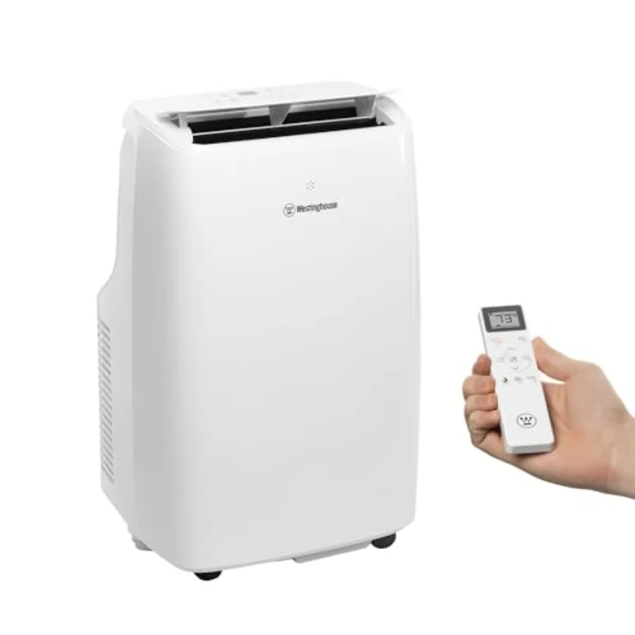 Portable Air Conditioner 12000 BTU for Rooms Up to 550 sq ft White with Dehumidifier Smart App Control 3-Speed Fan Programmable
Portable Air Conditioner 12000 BTU for Rooms Up to 550 sq ft White with Dehumidifier Smart App Control 3-Speed Fan Programmable