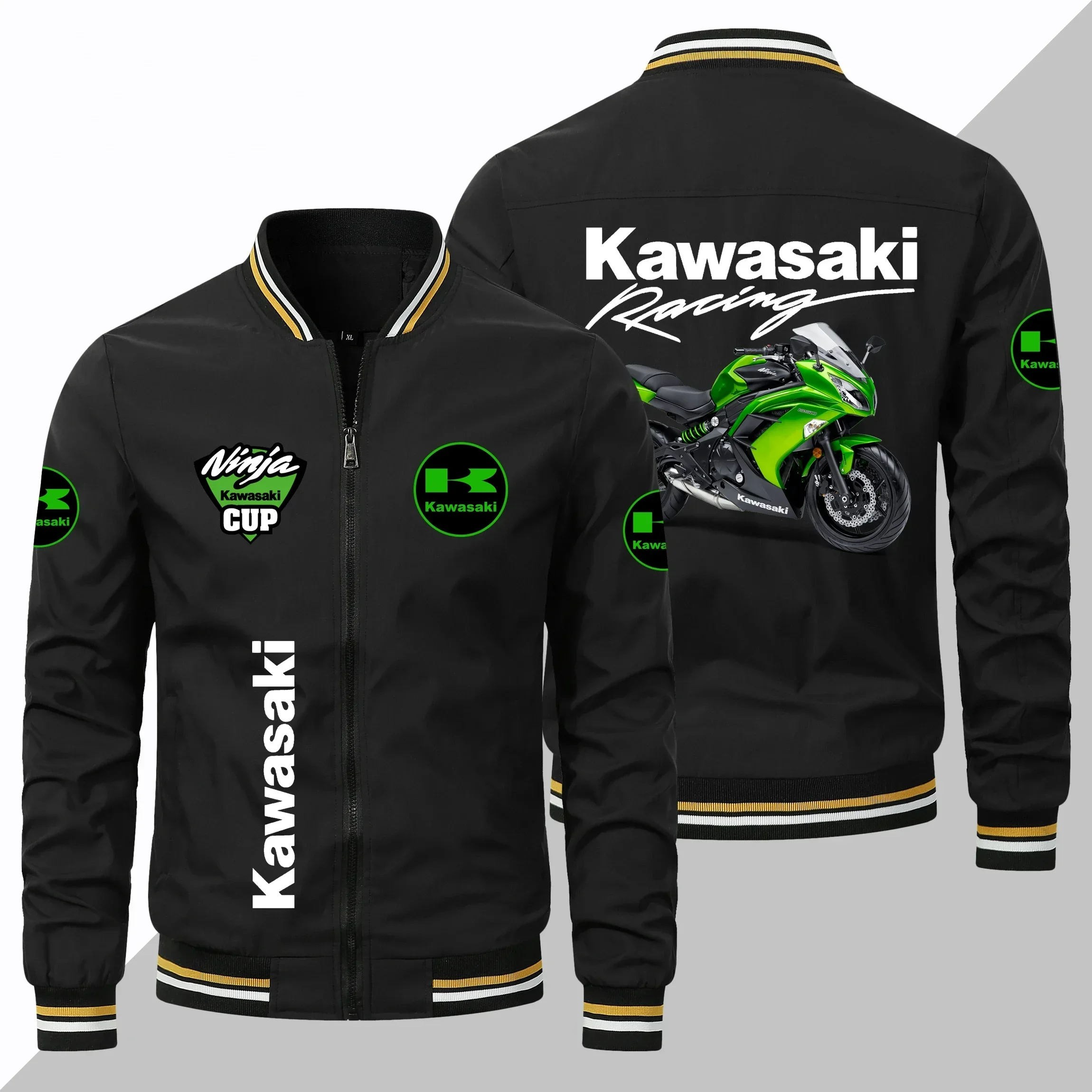 Мотоциклетная куртка Kawasaki, мотоциклетная куртка с логотипом и принтом, повседневная ветровка, спортивная одежда Kawasaki Racing Club, одежда на заказ
Мотоциклетная куртка Kawasaki, мотоциклетная куртка с логотипом и принтом, повседневная ветровка, спортивная одежда Kawasaki Racing Club, одежда на заказ