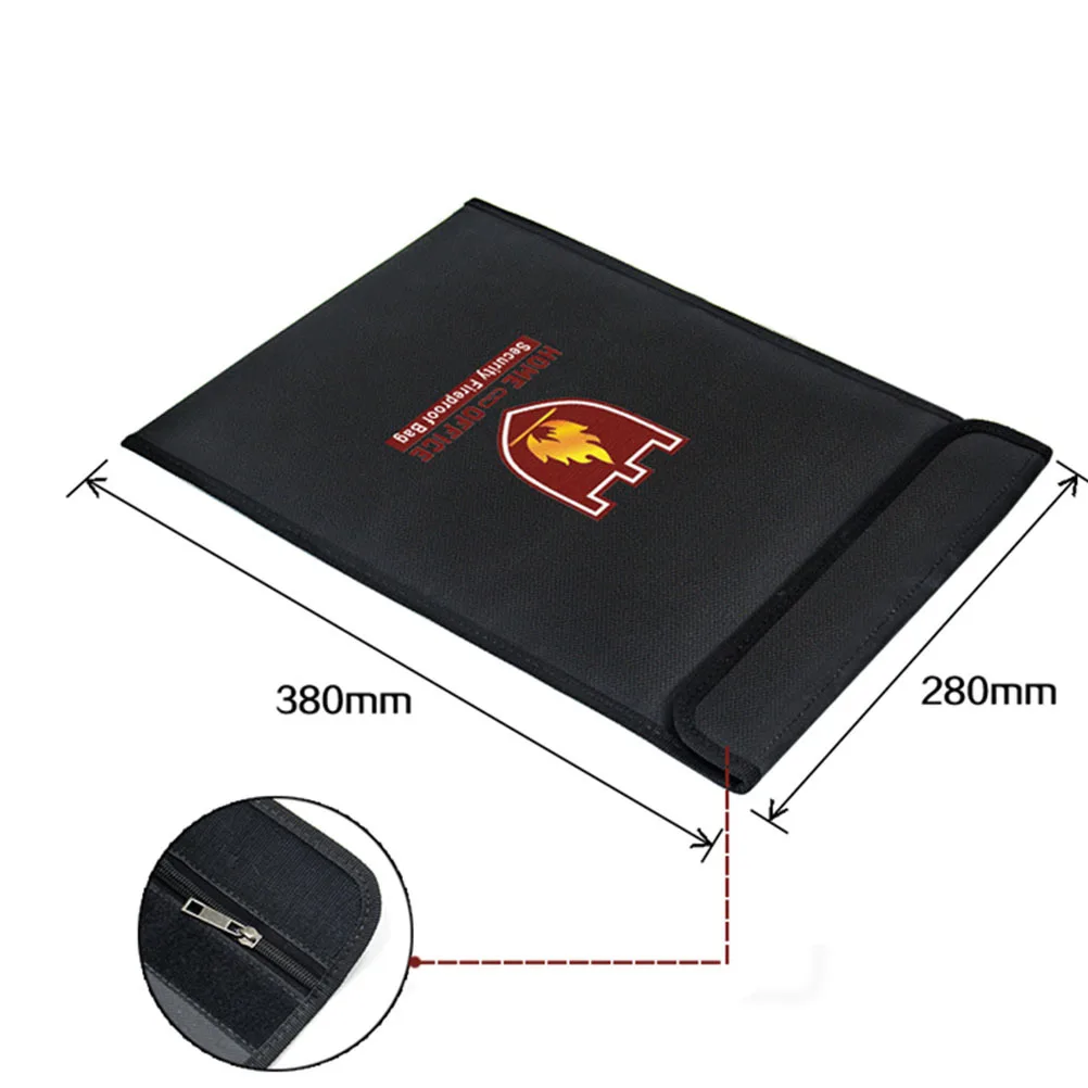 Fireproof File Bag 38x28cm Tear Resistant Easy Clean Fiberglass Material Document Case for Personal Valuables
Fireproof File Bag 38x28cm Tear Resistant Easy Clean Fiberglass Material Document Case for Personal Valuables