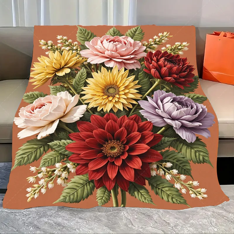1 шт. фланелевое одеяло с ярким цветочным букетом, одеяло для уютного декора гостиной
1 шт. фланелевое одеяло с ярким цветочным букетом, одеяло для уютного декора гостиной
