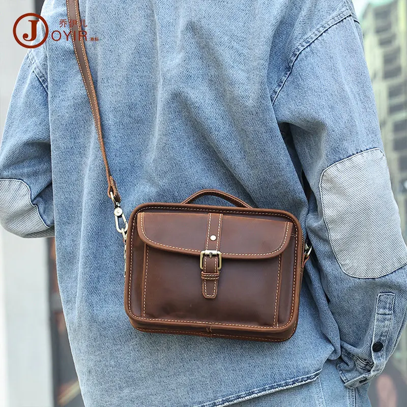 Mad Leather Retro Men's Shoulder Bag New Style Crossbody Bag Genuine Leather Men's Bag Trendy Pure Color Zipper Closure
Mad Leather Retro Men's Shoulder Bag New Style Crossbody Bag Genuine Leather Men's Bag Trendy Pure Color Zipper Closure