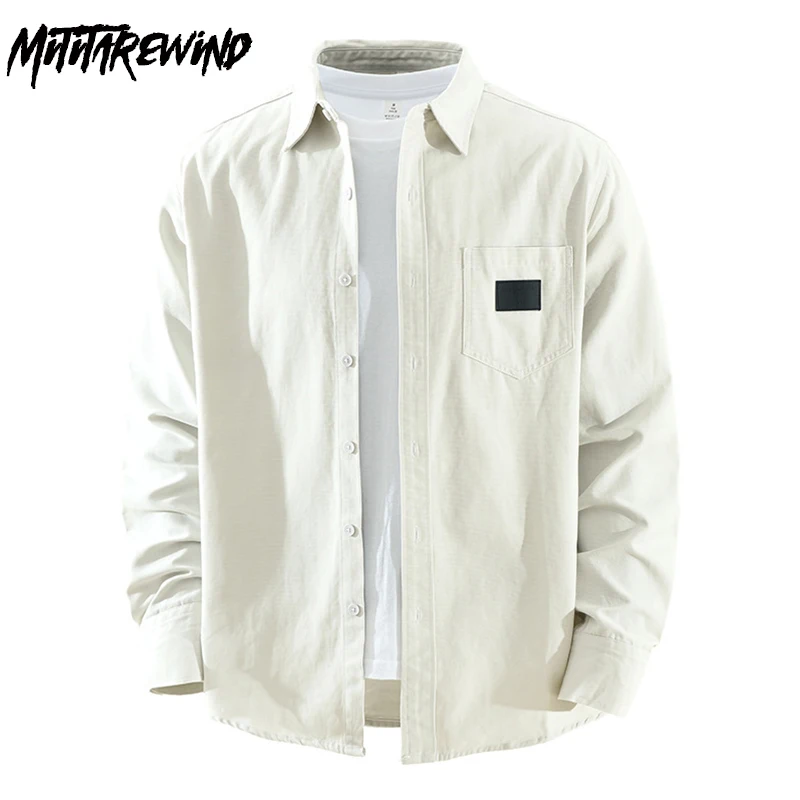 Japanese Fashion New Men Shirts Long Sleeve Spring Casual Shirts 100% Cotton Apricot Shirt Man Pocket Patchwork Designer Shirts
Japanese Fashion New Men Shirts Long Sleeve Spring Casual Shirts 100% Cotton Apricot Shirt Man Pocket Patchwork Designer Shirts