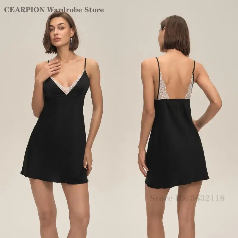 Сексуальная кружевная ночная рубашка на подтяжках, сорочка, одежда для сна, шелковая атласная ночная рубашка с открытой спиной, нижнее белье на бретельках, тонкая ночная рубашка, пеньюар
Сексуальная кружевная ночная рубашка на подтяжках, сорочка, одежда для сна, шелковая атласная ночная рубашка с открытой спиной, нижнее белье на бретельках, тонкая ночная рубашка, пеньюар