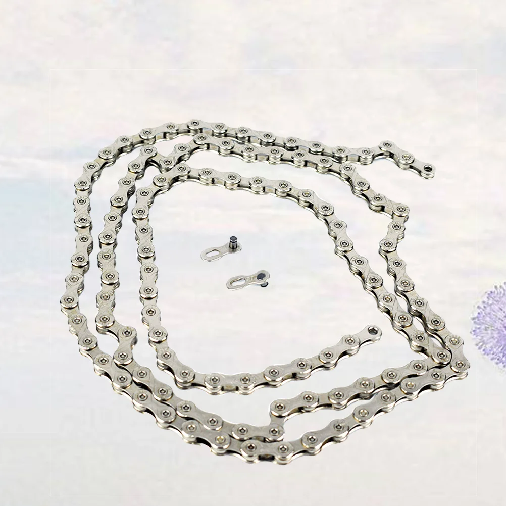 116 Sections Silver Bike Chain Replacement Electroplated Rust Resistant Smooth Changing Chain for Mountain Cycling
116 Sections Silver Bike Chain Replacement Electroplated Rust Resistant Smooth Changing Chain for Mountain Cycling