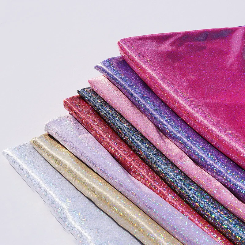 Glitter Iridescent Knit Fabric Fluorescent Shiny Polyester Textile for Wedding Party Stage Backdrop Costume Sewing Craft Decor
Glitter Iridescent Knit Fabric Fluorescent Shiny Polyester Textile for Wedding Party Stage Backdrop Costume Sewing Craft Decor