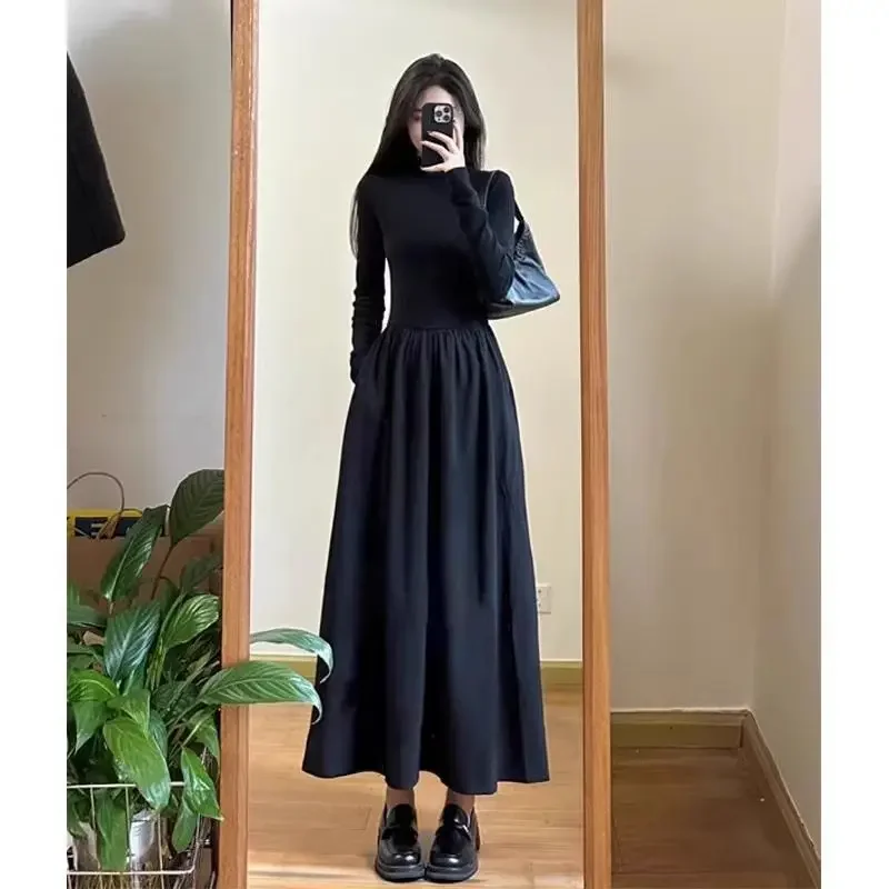 Early Autumn New Style High End Sensation Small and Thin Black Skirt Imperial Sister Style High Street Ins Date Outing Dresses
Early Autumn New Style High End Sensation Small and Thin Black Skirt Imperial Sister Style High Street Ins Date Outing Dresses