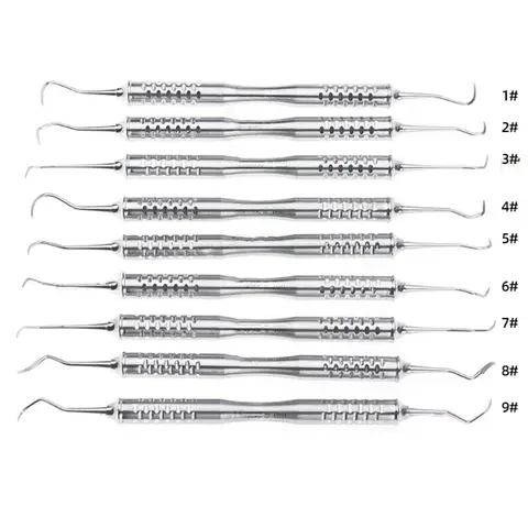 Dental Double Hook Tooth Dental Explorer Probe Dentist Tool Stainless Steel Dental Tool Teeth Clean Hygiene Explorer Probe Hook