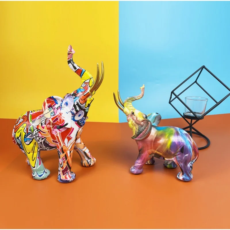 Affordable Luxury Fashion Graffiti Colorful Elephant Decoration Creative Resin Crafts Home Hallway Office Desktop Artwork Orname
Affordable Luxury Fashion Graffiti Colorful Elephant Decoration Creative Resin Crafts Home Hallway Office Desktop Artwork Orname