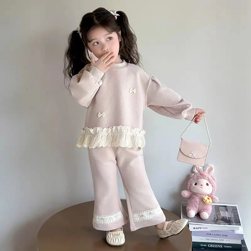 2026 Spring Autumn Girls 2Pcs Outfit, Sweet Stylish Long Sleeve Casual Set for Toddler Girls for 73-120cm
2026 Spring Autumn Girls 2Pcs Outfit, Sweet Stylish Long Sleeve Casual Set for Toddler Girls for 73-120cm