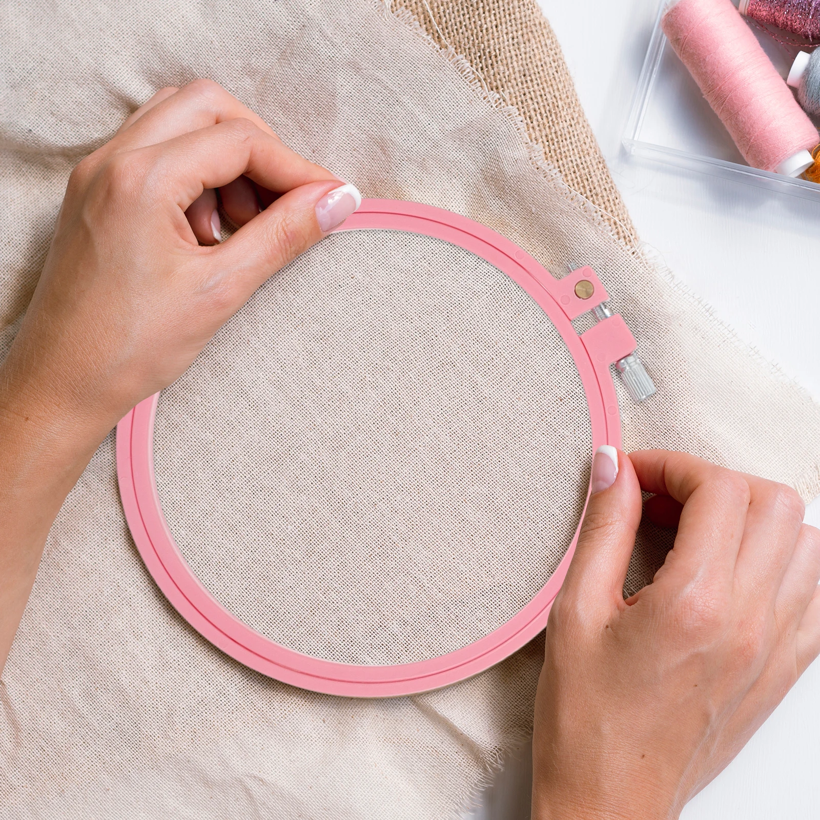 6 Pcs Embroidery Hoop Decorative Frame Craft Sewing Hoops Display Tool Circle Oval Frames
6 Pcs Embroidery Hoop Decorative Frame Craft Sewing Hoops Display Tool Circle Oval Frames