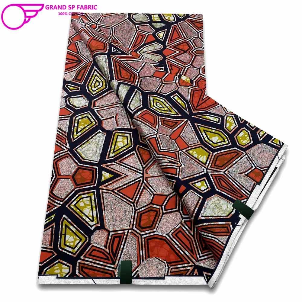 Grand Super Fabric 100% Cotton African Wax Fabric High Quality Wax Print Ankara Fabric For Sewing 6yards Women Fabric FF-1-5
Grand Super Fabric 100% Cotton African Wax Fabric High Quality Wax Print Ankara Fabric For Sewing 6yards Women Fabric FF-1-5
