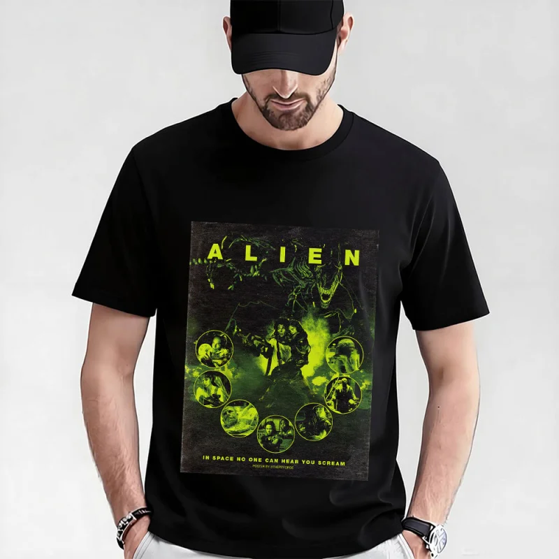 Retro Horror movie Alien Sic-Fi Gift T-Shirt Ripley Newt Xenomorphe Graphic clothes 0320 Large size tops 100% cotton print Tee
Retro Horror movie Alien Sic-Fi Gift T-Shirt Ripley Newt Xenomorphe Graphic clothes 0320 Large size tops 100% cotton print Tee