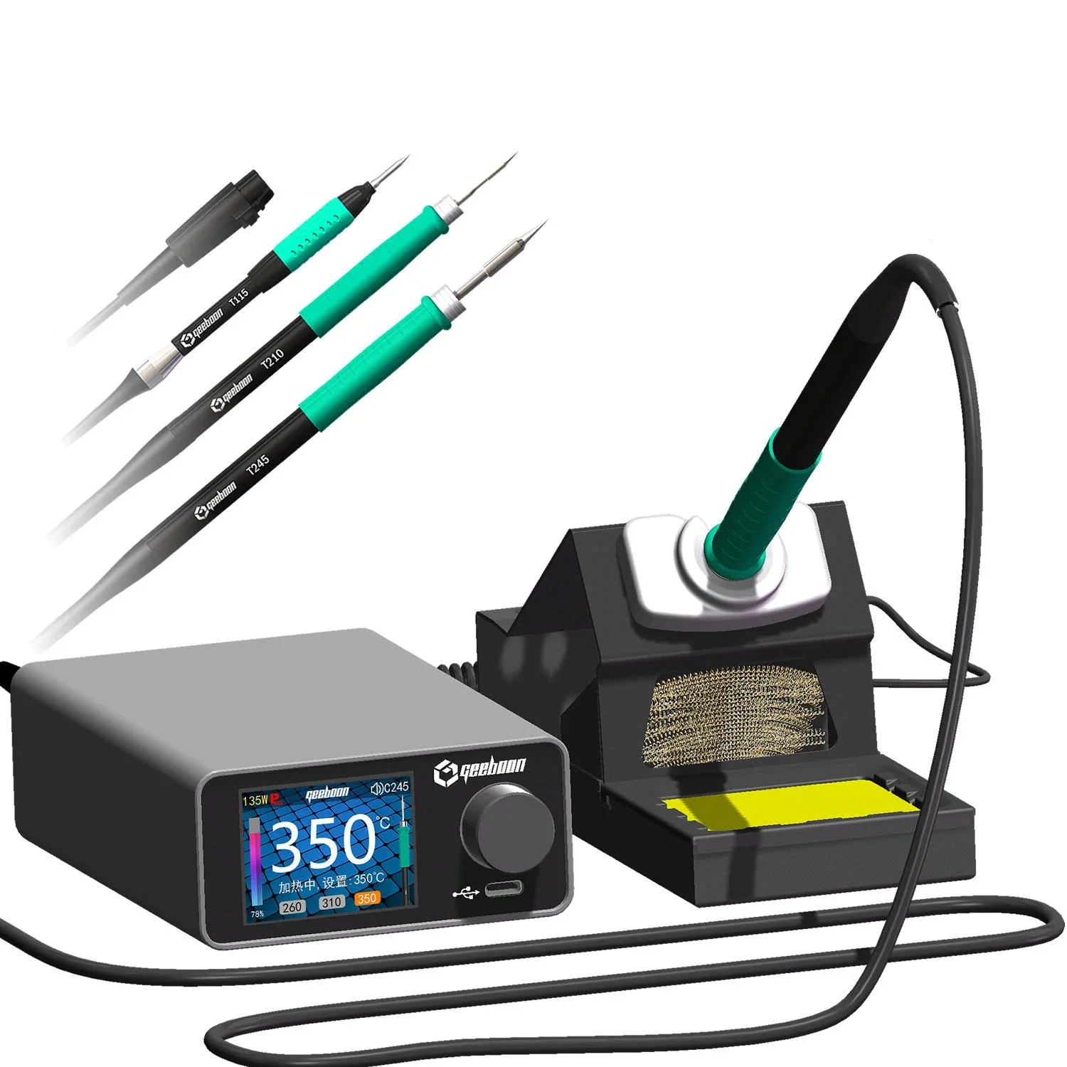 TC22 Soldering Station Auto Sleep Function Stable Temperature Output Electronic Component Soldering C210 C115 Digital Repair
TC22 Soldering Station Auto Sleep Function Stable Temperature Output Electronic Component Soldering C210 C115 Digital Repair
