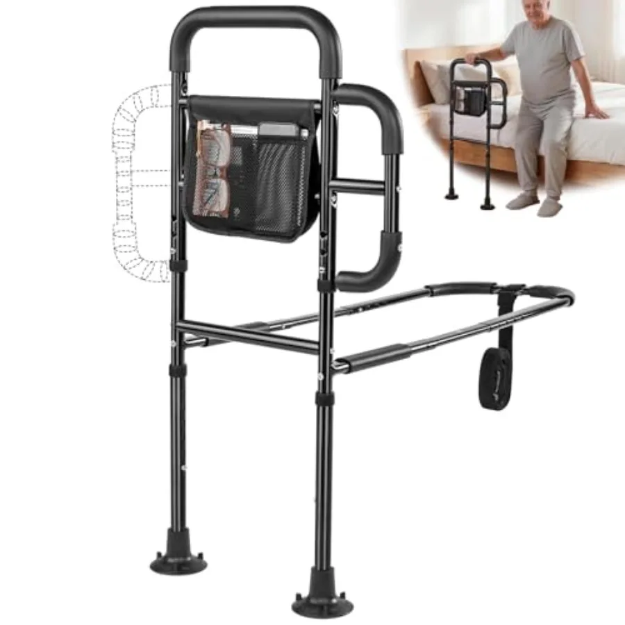 Assistive Rail for Elderly Adults Seniors Grab Bar with Non-Slip Handles and Storage Bag Portable Bed Cane 400LBS Capacity Fits
Assistive Rail for Elderly Adults Seniors Grab Bar with Non-Slip Handles and Storage Bag Portable Bed Cane 400LBS Capacity Fits