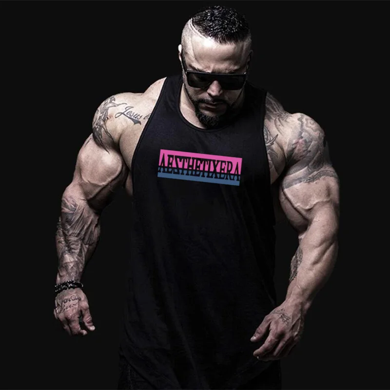 Mens Brand Bodybuilding Sporting Tank Top Musculation Fashion Fitness Singlets Breathable Gym Clothing Workout Sleeveless Vest
Mens Brand Bodybuilding Sporting Tank Top Musculation Fashion Fitness Singlets Breathable Gym Clothing Workout Sleeveless Vest