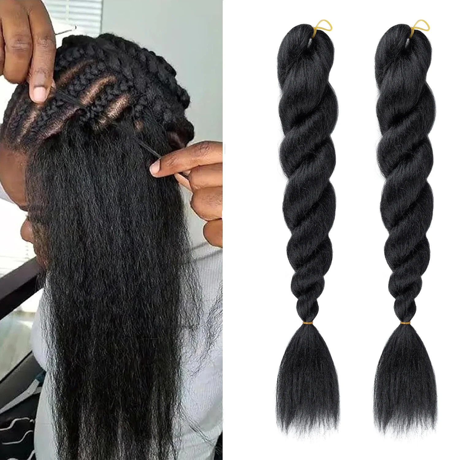 Synthetic Crochet Vixen Bundles 24inch Kinky Straight Jumbo Braids for Black Women Premium Bulk Braiding Hair Extensions
Synthetic Crochet Vixen Bundles 24inch Kinky Straight Jumbo Braids for Black Women Premium Bulk Braiding Hair Extensions