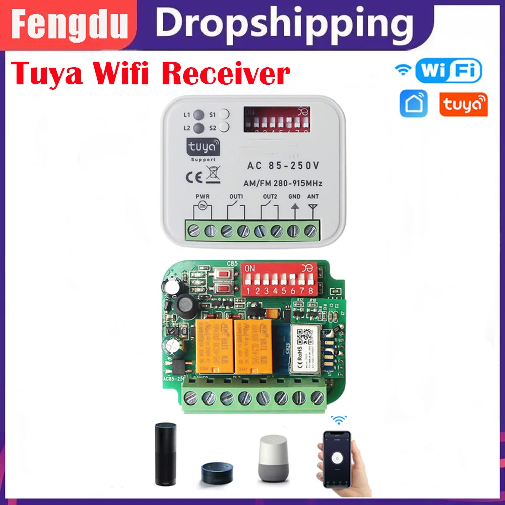 Wireless Gate Remote Control Multi Frequency 280-915MHz Rolling&Fixed Code Garage Door Receiver
Wireless Gate Remote Control Multi Frequency 280-915MHz Rolling&Fixed Code Garage Door Receiver