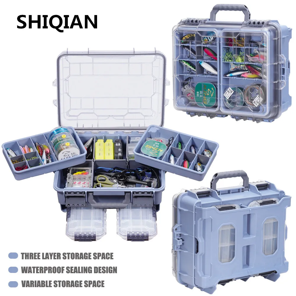 New Large Portable Handheld Luya Large Capacity Waterproof Multi functional Double layer Accessory Box Toolbox Luya
New Large Portable Handheld Luya Large Capacity Waterproof Multi functional Double layer Accessory Box Toolbox Luya