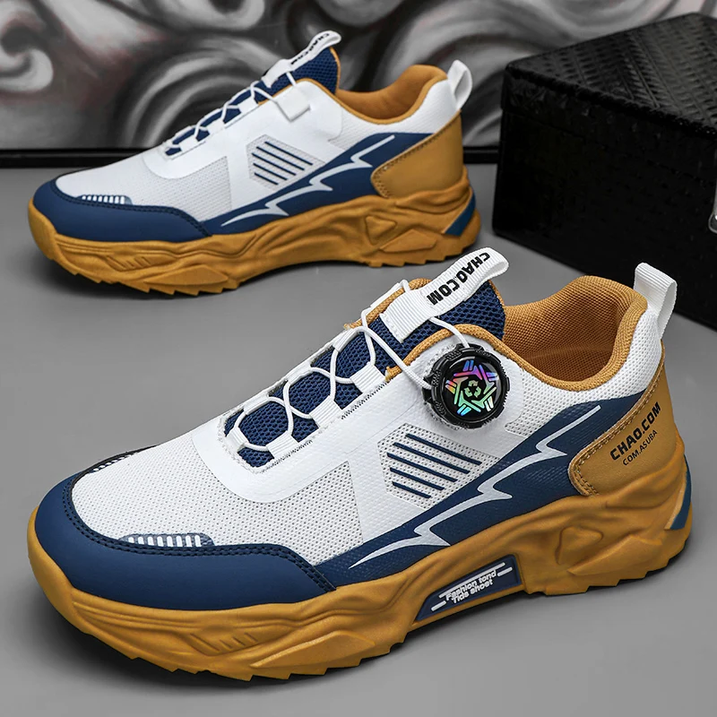 New Rotating Button Casual Sneaker Men Comfort Outdoor Running Shoes Man Breathable Non-slip Urban Sneakers Men Platform Shoes
New Rotating Button Casual Sneaker Men Comfort Outdoor Running Shoes Man Breathable Non-slip Urban Sneakers Men Platform Shoes