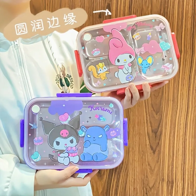 750Ml Sanrio Kawaii Lunch Box Kuromi My Melody Cinnamoroll Student Portable Large Capacity Cartoon 304 Material Bento Meal Box
750Ml Sanrio Kawaii Lunch Box Kuromi My Melody Cinnamoroll Student Portable Large Capacity Cartoon 304 Material Bento Meal Box