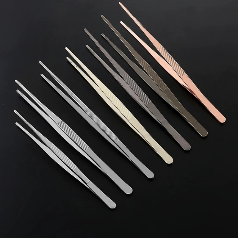 30cm Silver/Copper/Gold/Black Stainless Steel Kitchen & Bar Tweezer Food Tongs Kitchen Cooking Medical Tweezers
30cm Silver/Copper/Gold/Black Stainless Steel Kitchen & Bar Tweezer Food Tongs Kitchen Cooking Medical Tweezers
